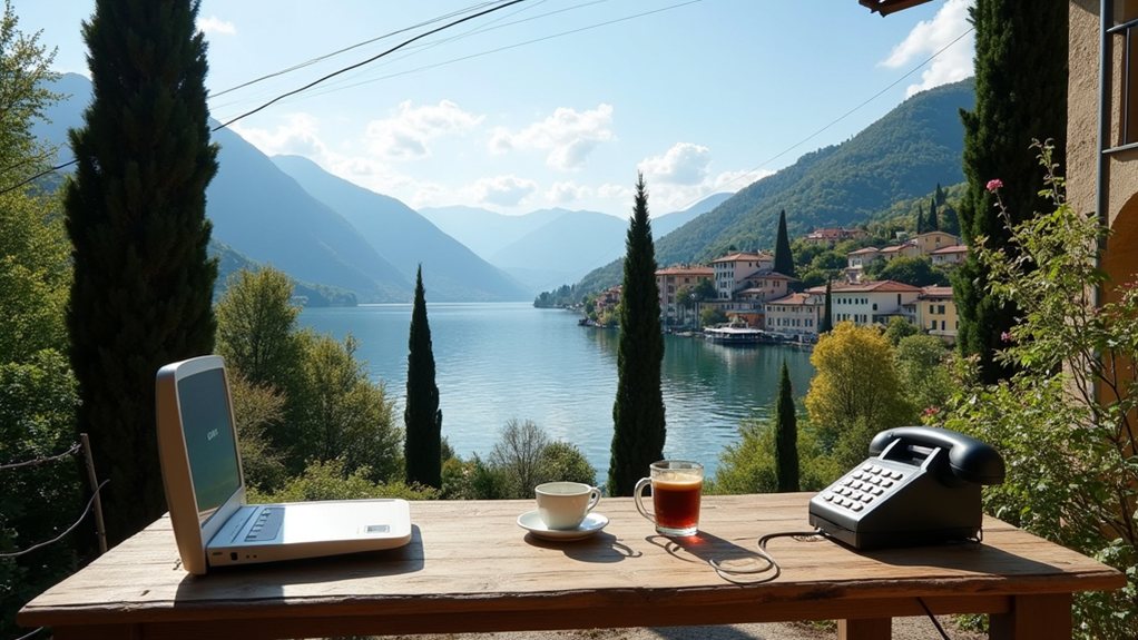 lake como internet options available