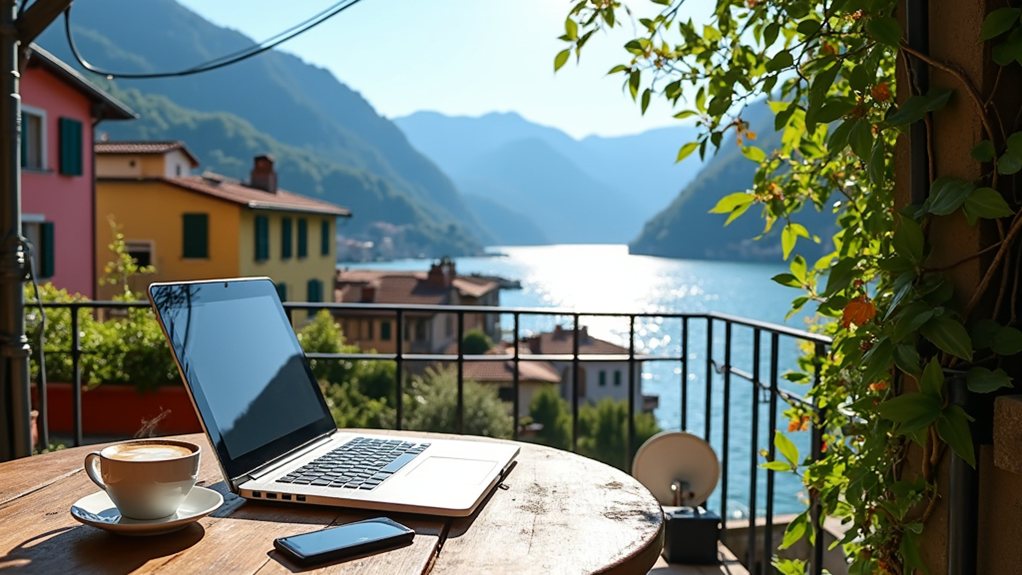 lake como internet options