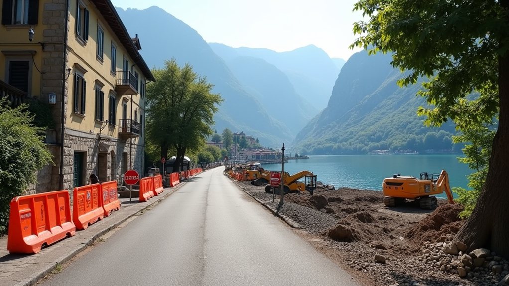 lake como infrastructure disruptions