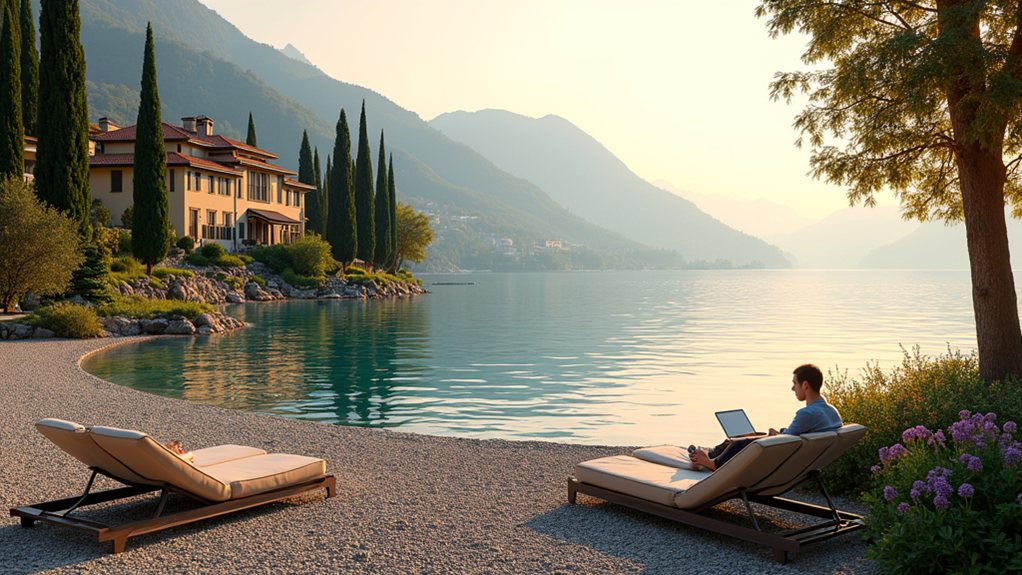 remote work spots lake como