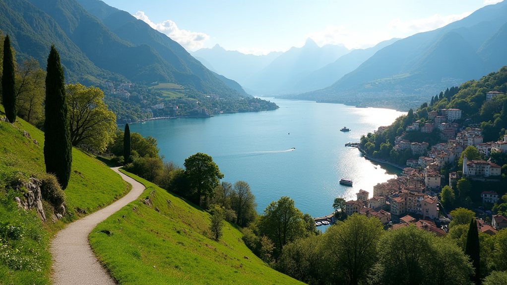living around lake como